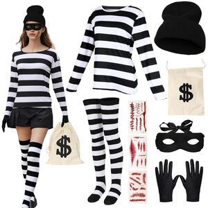 3726 Robber Costume Adult Thief Costumes Accessory With Robber